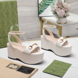 JHGS20 Slipper 8CM Heel Size 35-42 Leather Shoes with box