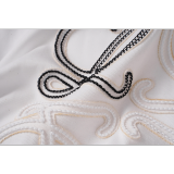 LOC42  High quality men's and women's pure cotton summer short sleeved T-shirt embroidered clothing
