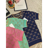 GUC16 New women's summer T-shirt knitted ice silk fabric clothes