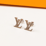 LVE47 Stainless steel V-letter earrings for women's jewelry