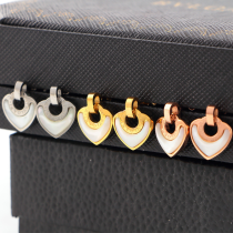 BVE4 heart-shaped titanium steel earrings jewelry BVE4 heart-shaped titanium steel earrings jewelry