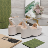 JHGS20 Slipper 8CM Heel Size 35-42 Leather Shoes with box