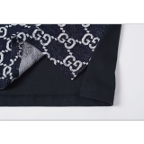GUC031 New Summer Men's Polo Top with High Quality Beaded Pulling Frame Cotton Fabric Clothing