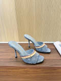 SHLS19 Women slipper 5.5CM 9.5CM high heels Shoes 35-43 with box