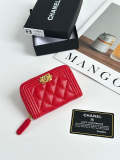 LCP74 Card bag 11-7.5CM Leather Wallet with box