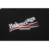 BAC41 High quality men's short sleeved heavy-duty embroidered T-shirt, pure cotton top Clothing