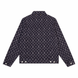 LVC041 New men's and women's high-quality denim jackets with loose fit clothing