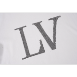 LVC055 High quality men's and women's pure cotton summer short sleeved T-shirt with diamond inlay clothing