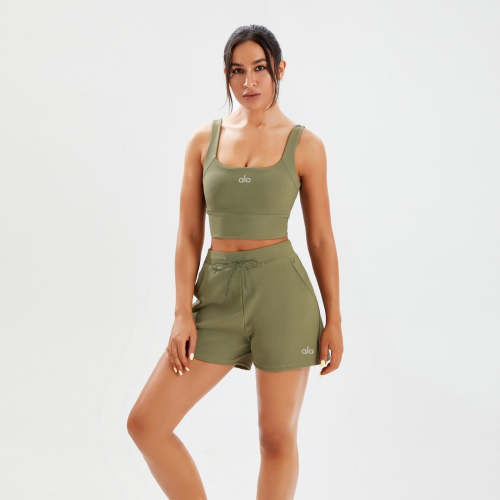zalo5109   Women's yoga lingerie high stretch sleeveless vest shorts casual suit clothing