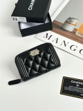LCP74 Card bag 11-7.5CM Leather Wallet with box