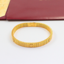 CAB58 316L steel and gold plated jewelry Fashion couple bracelet for men and women CAB58 316L steel and gold plated jewelry Fashion couple bracelet for men and women