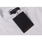 LVC056 High quality men's and women's pure cotton summer short sleeved T-shirt embroidered clothing