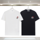LOC46  New men's and women's summer pure cotton tops with T embroidery clothing