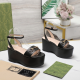 JHGS20 Slipper 8CM Heel Size 35-42 Leather Shoes with box