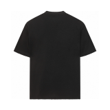 BAC41 High quality men's short sleeved heavy-duty embroidered T-shirt, pure cotton top Clothing
