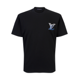 LVC168 New men's and women's summer pure cotton embroidered top T-shirt clothing