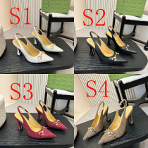 SHGS5 Leather 8.5CM Heel Women 35-42 shoes With box SHGS5 Leather 8.5CM Heel Women 35-42 shoes With box