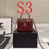 ACP01 Leather Bags 10CM Makeup tote Bag with Box