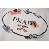 PRC32  New men's and women's summer pure cotton embroidered top T-shirt clothing