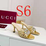 SHGS6 Leather 8.5CM Heel Women 35-43 shoes With box