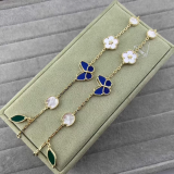VAB101 Butterfly bracelet, high-end flower and green leaf necklace jewelry ring