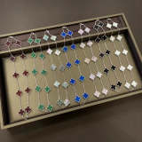 VAN100 High Version Clover Ten Flower Necklace Thick Plated 18K Necklace Jewelry