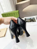 SHGS8 Leather 8.5CM Heel Women 35-42 shoes With box