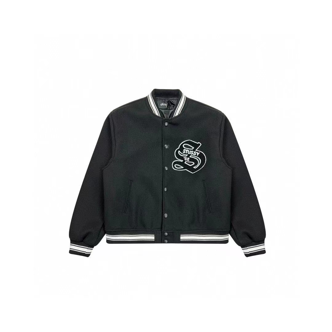 S.R. 1147.84 - STUSSY FW22 Casentino Wool Varsity Jacket - www