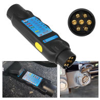 7Pin 12V Trailer Socket Tester Electrical Tow Bar Wiring Circuit Light Test Tool