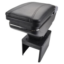 Universal Armrest Car Arm Rest Center Centre Console Rotatable Storage Box Black