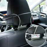 (1Y406233) Car Back Seat Headrest Hanger, For Clothes, Suit, Shirt, Jacket etc