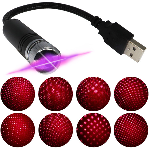 Car Roof Ambient Light Interior Star Laser USB LED Auto Decoration Projector