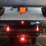 2  Trailer Hitch Cover Light Stop Tail Light Brake Light 15 Led Lights Tow Parts