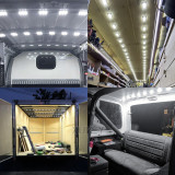 60LED 12V Car Interior Lights Kit For Trailer Cargo Van Trailer RV Ceilling Lamp