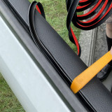 (2Meter) V Shape Car Side Door Seal Window Sealing Strip Rubber Hollow Weatherstrip Universal