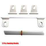 5XPcs RV Awning Hooks Hanging Clothes For Caravan Camper