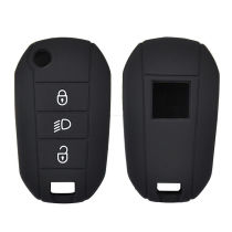 Silicone Key Fob Cover Case For Peugeot 3008 208 308 RCZ 508 408 2008 407 307 4008 Car Remote Flip Key Shell Skin Protector