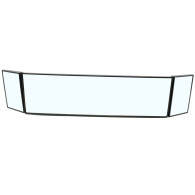 Car Truck Van ClipOn Large Vision Rear View Blind Spot Mirror Wide Angle Pickup
