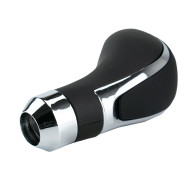 Car Leather Gear Shift Knob Auto Stick Shifter Chrome Lever Pen Universal 