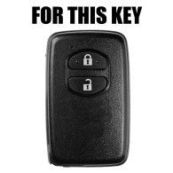 Silicone Car Key Case For Toyota Aqua RAV4 Land Cruiser Camry Prado Corolla Prius Cover Keyless Remote Fob 2 Button 2013 2014
