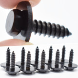 10x 5.5mm 19mm Hex Head Self-Drilling Tapping Screw License Plate Screws Washers 