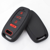 Silicone Key Case Fob For Audi A4 S4 A5 S5 A6 S6 A7 S7 A8 S8 Q5 Allroad Keyless Remote Key Cover Shell Skin Sleeve Protector