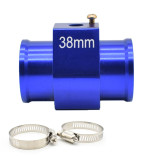 Car 38mm Water Temp Temperature Radiator Hose Joint Pipe Adapter Blue Universal 