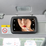 Car Sun Visor vanity Mirror Makeup Touch Cosmetic Sun-shading Mirror LED Lights 