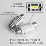 3pcs For VW Caddy Map Reading Light PREMIUM Upgrade 3030 SMD LED Lamp Bulbs Car