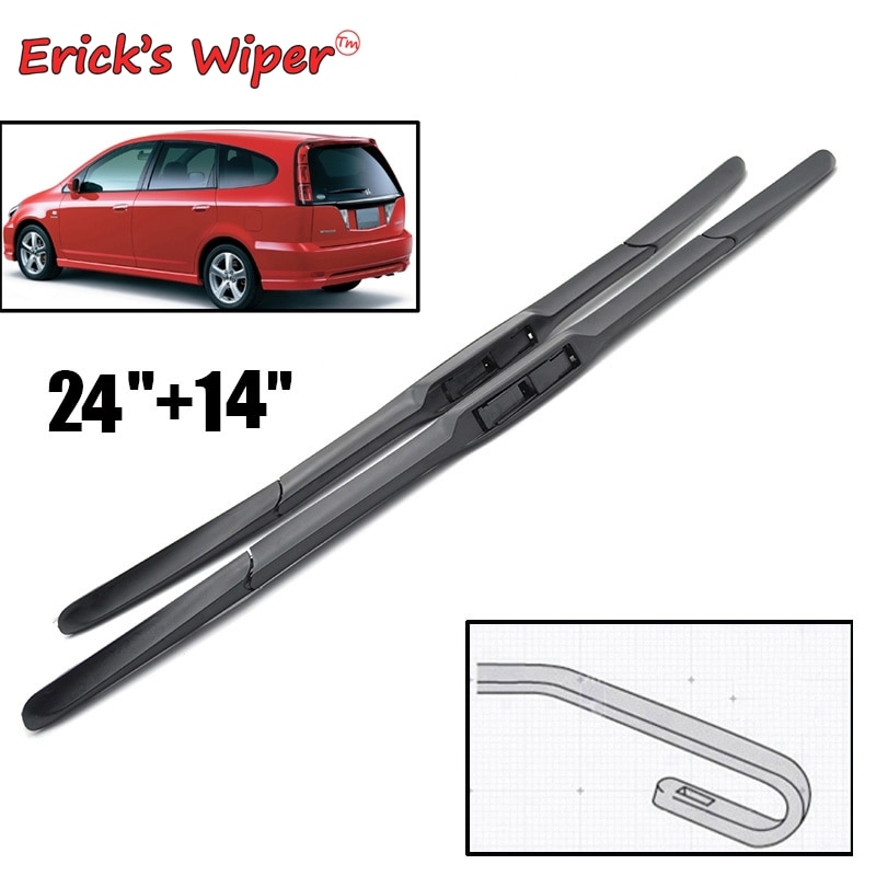 Hondo Jazz Models 2002 To 2008 Alca Germany Super Flat Wiper Blades Front Replacement ASF2015H