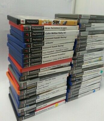 Big Bundle Of 45 PS2 Games Mixed Genres And Titles Sonic Superman Sports #354