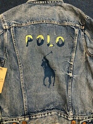 Polo Ralph Lauren Women's Blue Denim Buttoned Jacket W 5/1 19 CL BNWT Size XL