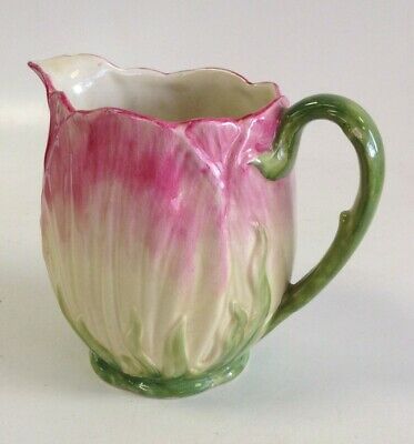 Vintage Beswick Gardenia No2 1997 Jug Pink + Green Flower Collectible Unboxed