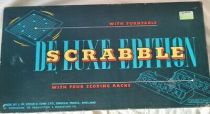 Vintage Spears Scrabble Deluxe Edition with  Scoring Racks   Missing turntable  